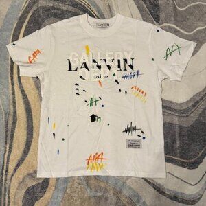 Lanvin x Gallery Dept White Paint Splatter Tee Mens Large